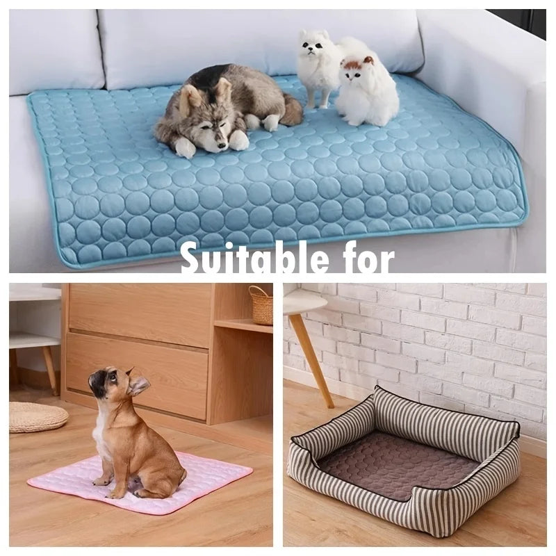 Colchoneta refrescante para perros, cama fría extragrande para mascotas, ideal para perros pequeños y grandes. Accesorios para mascotas. Manta resistente para gatos, sofá con almohadilla de hielo para gatos.