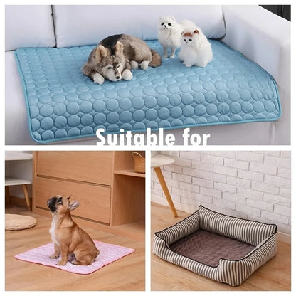 Colchoneta refrescante para perros, cama fría extragrande para mascotas, ideal para perros pequeños y grandes. Accesorios para mascotas. Manta resistente para gatos, sofá con almohadilla de hielo para gatos.