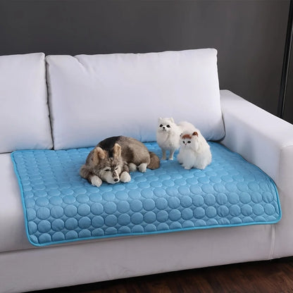 Colchoneta refrescante para perros, cama fría extragrande para mascotas, ideal para perros pequeños y grandes. Accesorios para mascotas. Manta resistente para gatos, sofá con almohadilla de hielo para gatos.