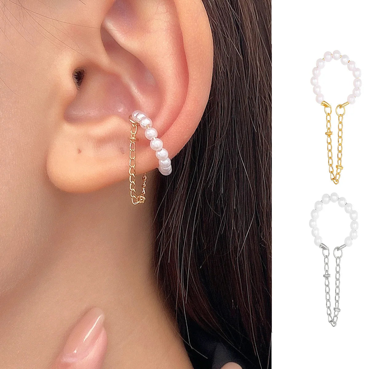 1 Pc 2025 Fashion Minilist No Piercing Ear Cuff Earrings for Woman Fake Piercing Earcuff Clips Earrings for Women Cuffs Jewelry