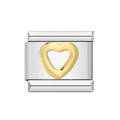 Trendy Italian Charms Bracelet 26 English A-Z Letter Name Custom Gold Color DIY Jewelry Making Gift Hand Bangle Chain Jewellry