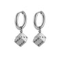 1 Pairs Fashion Punk Gothic Stainless Steel Drop Earrings Studs for Women Men Gothic Street Pop Hip Hop Rock Ear Jewelry Gift