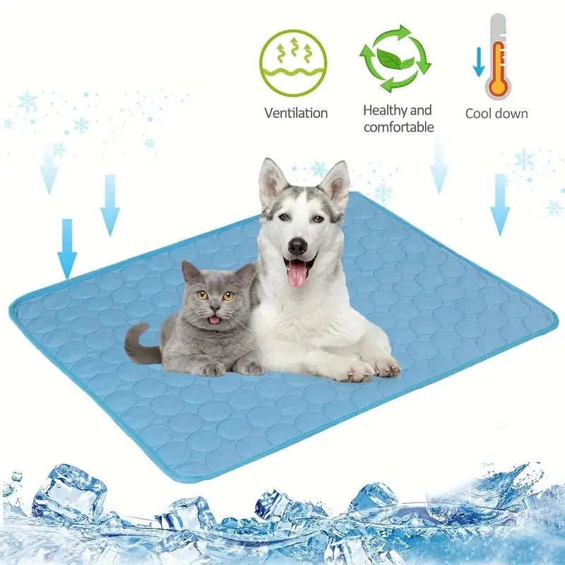 Colchoneta refrescante para perros, cama fría extragrande para mascotas, ideal para perros pequeños y grandes. Accesorios para mascotas. Manta resistente para gatos, sofá con almohadilla de hielo para gatos.