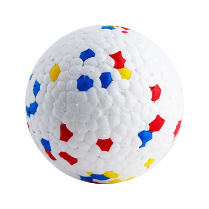 Pelotas de juguete resistentes a mordidas para perros pequeños y grandes. Pelota masticable de E-TPU de alta elasticidad. Juguete interactivo para cachorros que no chirría.