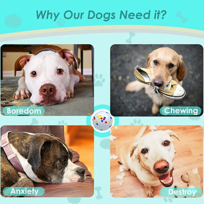 Pelotas de juguete resistentes a mordidas para perros pequeños y grandes. Pelota masticable de E-TPU de alta elasticidad. Juguete interactivo para cachorros que no chirría.