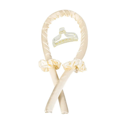 Diadema rizadora sin calor, rulos de cinta de seda para rizos, diadema suave para dormir, rizadores de cabello para cabello suelto, herramientas para peinar el cabello