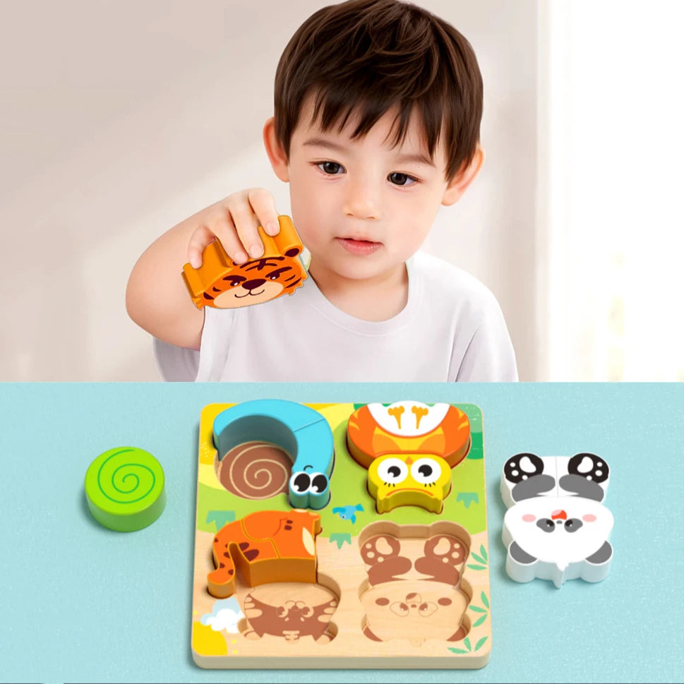 Rompecabezas de madera para niños de 3 años con letras y números. Juguetes educativos Montessori para aprender el abecedario. Regalo preescolar.