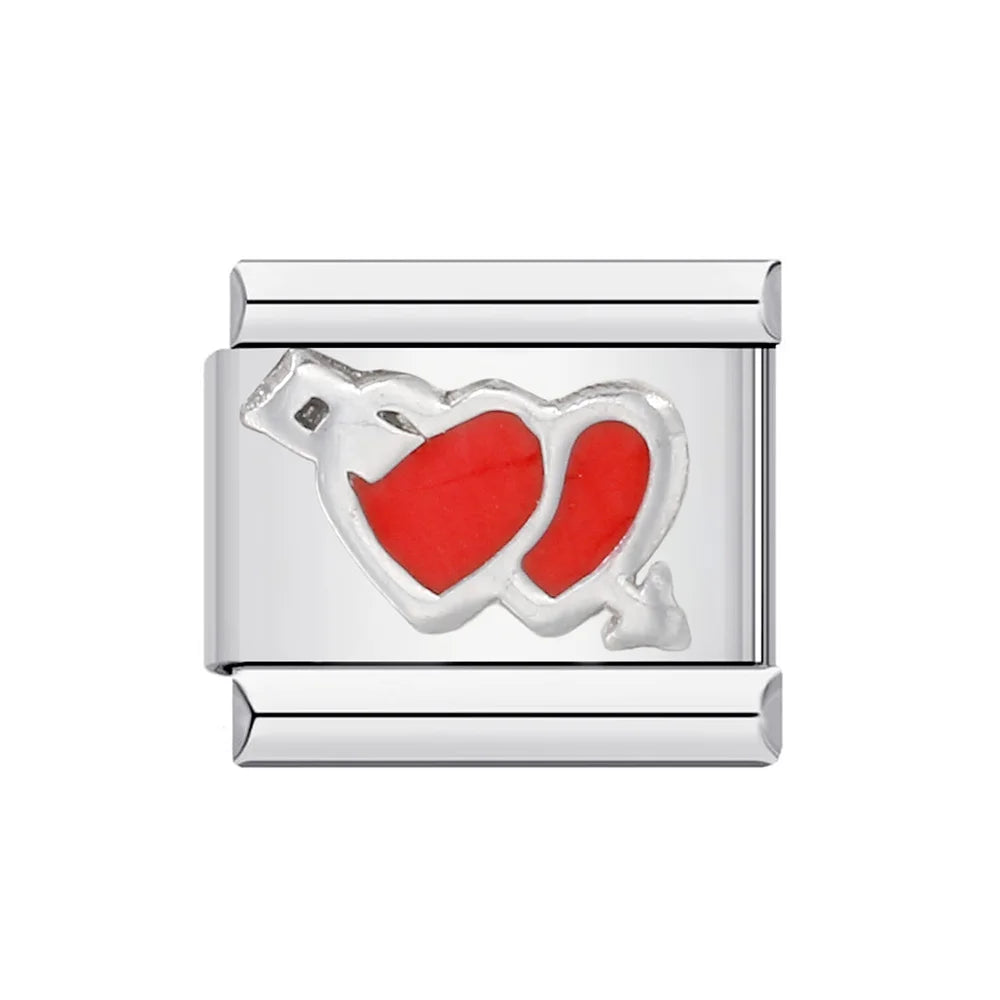 Trendy Italian Charms Bracelet 26 English A-Z Letter Name Custom Gold Color DIY Jewelry Making Gift Hand Bangle Chain Jewellry