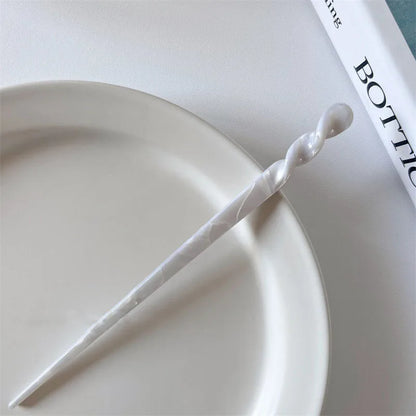 Vintage Chinese Style Hair Sticks for Women Girls Fashion Acetate Chopstick Shaped Hair Clips Pins Jewelry Hair Accessories