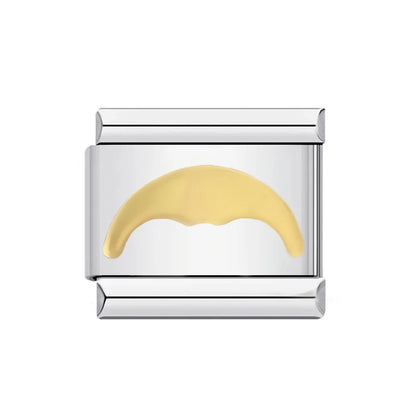 Trendy Italian Charms Bracelet 26 English A-Z Letter Name Custom Gold Color DIY Jewelry Making Gift Hand Bangle Chain Jewellry