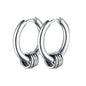 1 Pairs Fashion Punk Gothic Stainless Steel Drop Earrings Studs for Women Men Gothic Street Pop Hip Hop Rock Ear Jewelry Gift