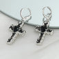 Simple Silver Color Star Earrings for Women Opal Stone Heart Hoop Earrings Punk Y2K Cute Daily Wear Jewelry Party Gifts